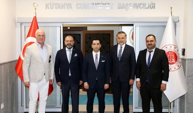 Kütahya OSB Yönetimi'nden Başsavcı Kılıç ve MHP İl Başkanı Türker'e ziyaret