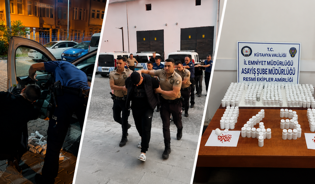 Kütahya'da asayiş ekiplerinin dikkati zehir tacirlerinin planını bozdu