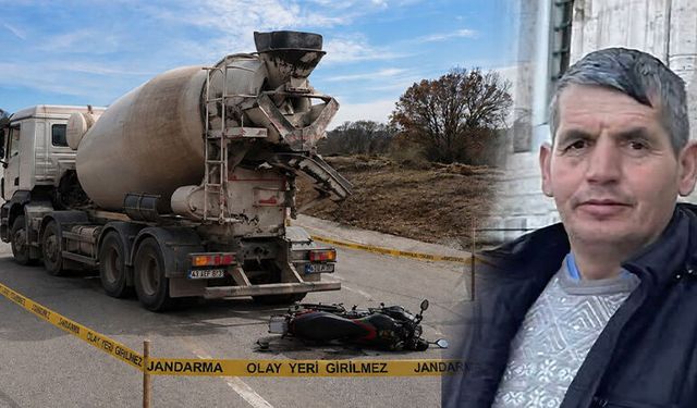 Kütahya'da beton mikserinin çarptığı motosikletteki baba öldü, kızı yaralandı