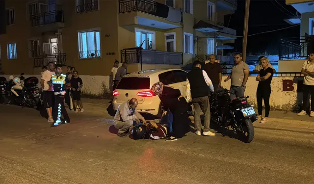 Kütahya’da motosiklet otomobile çarptı, sürücü yaralı