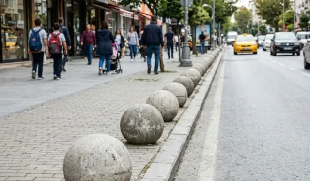Kaldırım kenarındaki beton kürelerin amacı belli oldu