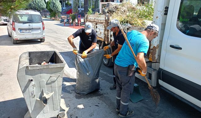 Kütahya Dumlupınar Mahallesi’nde temizlik çalışması