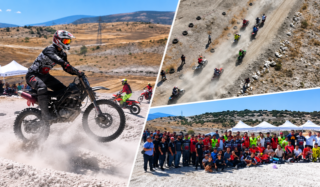 Kütahya'da 120 motosiklet tutkunu bir araya geldi