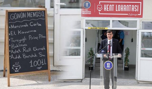 Kütahya’da 3'üncü Kent Lokantası açıldı