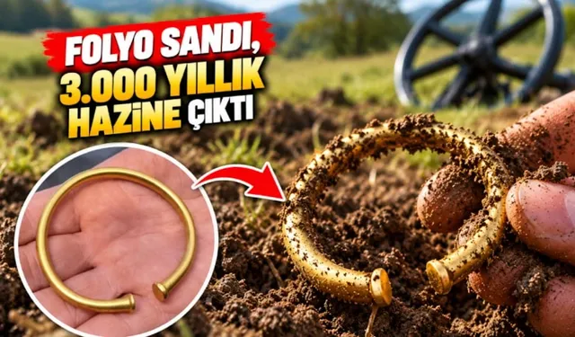 Tarlada folyo sandı: 3 bin yıllık altın çıktı