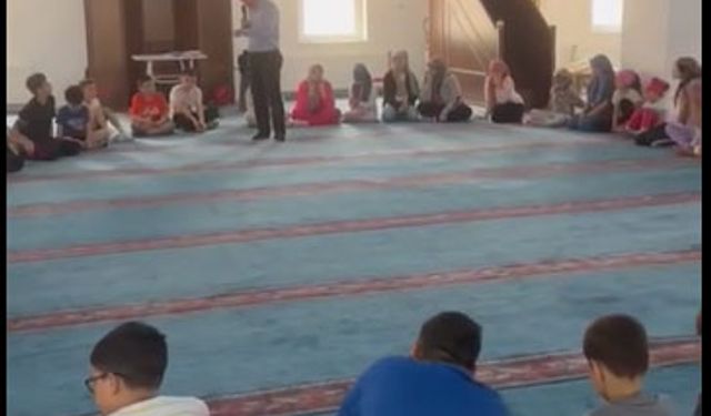 Şaphane Yeni camii yaz Kur'an kursu’na müftü vekilinden ziyaret