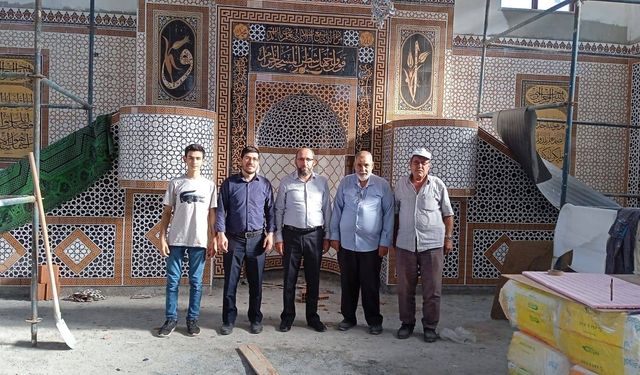 Hisarcık’ta Halifeler Camii’nin yapımı devam ediyor