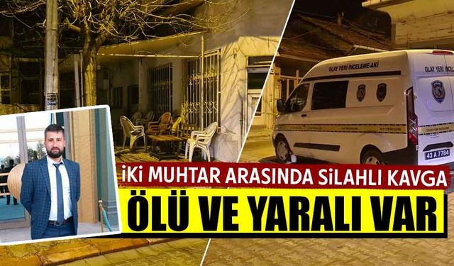 Kütahya'da iki muhtar arasında silahlı kavga