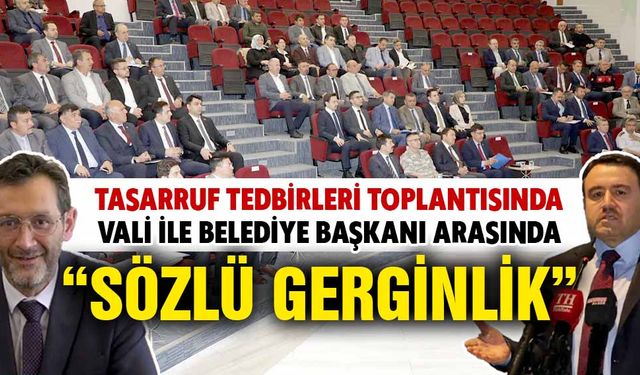 Kütahya'da Tasarruf Tedbirleri Toplantısı'nda gerginlik