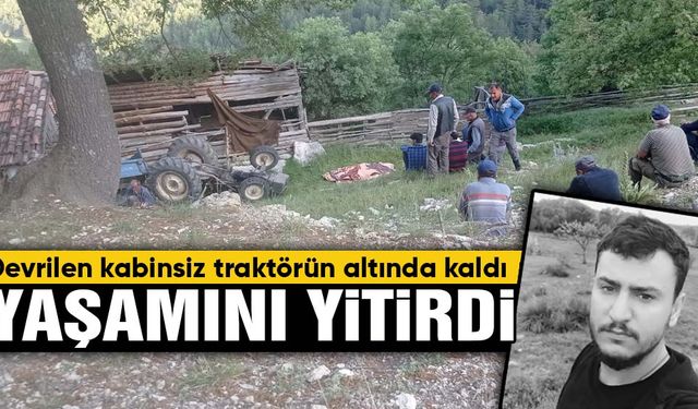 Kütahya’da traktör kazası: 1 ölü