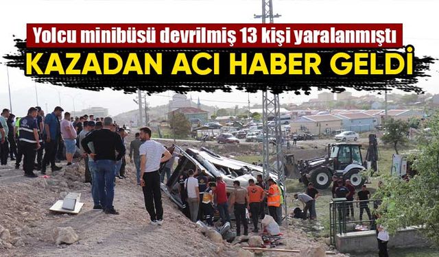 Kütahya'da kaza yapan minibüsteki kadın öldü