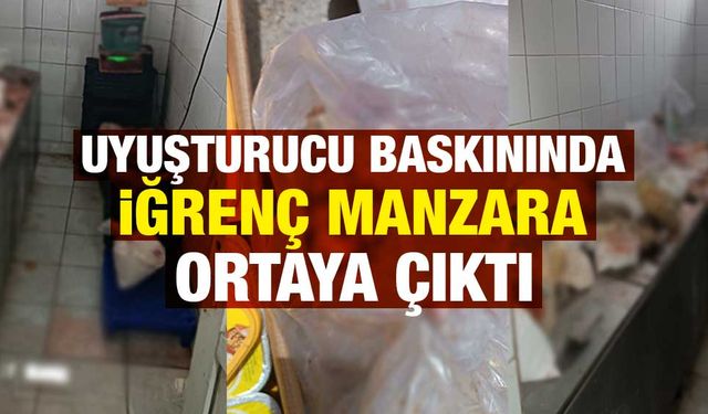 Kütahya'da baskın yapılan imalathanede iğrenç manzara