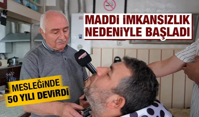 Kütahya’da mesleğinde yarım asrı geride bıraktı