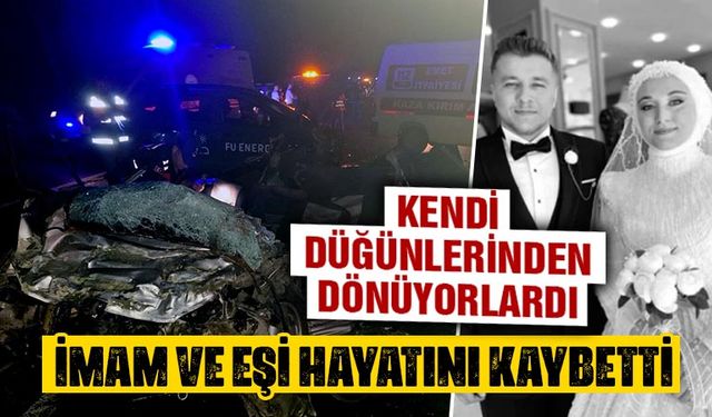 Kütahya'da düğün dönüşü kaza, gelin ve damat öldü