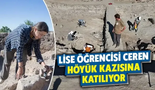 Kütahya'da lise öğrencisi arkeolojik kazı yapıyor