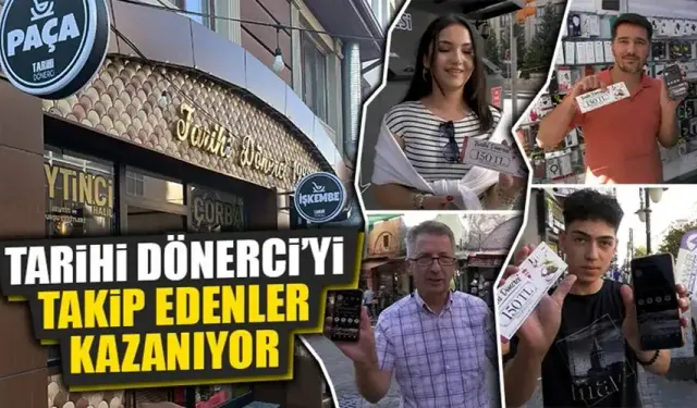 Kütahya’da Tarihi Dönerci’yi takip edenler kazanıyor