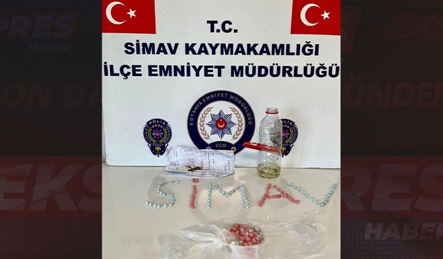 Kütahya’da durdurulan araçta uyuşturucu madde ele geçirildi