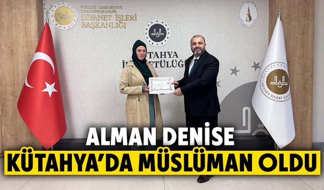 Kütahya’da eşinin yaşantısından etkilenen kadın, İslamiyet’i seçti