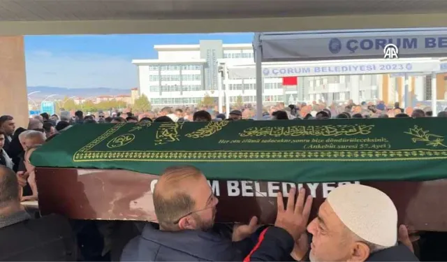 Çorum'da patlamada ölen kişi defnedildi