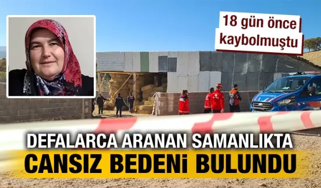 Kütahya'da kayıp olarak aranan kadın ölü bulundu