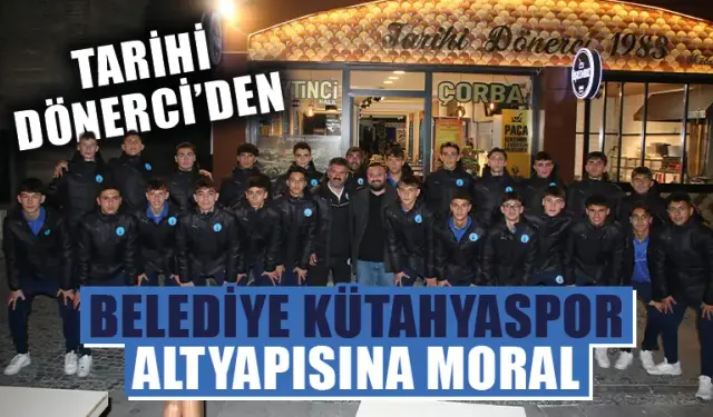 Tarihi Dönerci, Belediye Kütahyaspor altyapı oyuncularını ağırladı