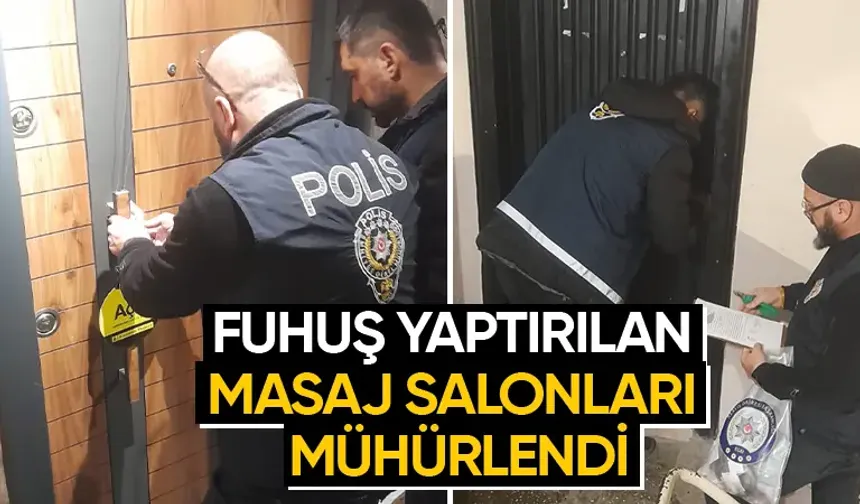 Kütahya’da masaj salonları mühürlendi