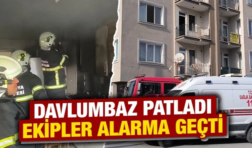 Kütahya'da patlayan davlumbaz ekipleri alarma geçirdi