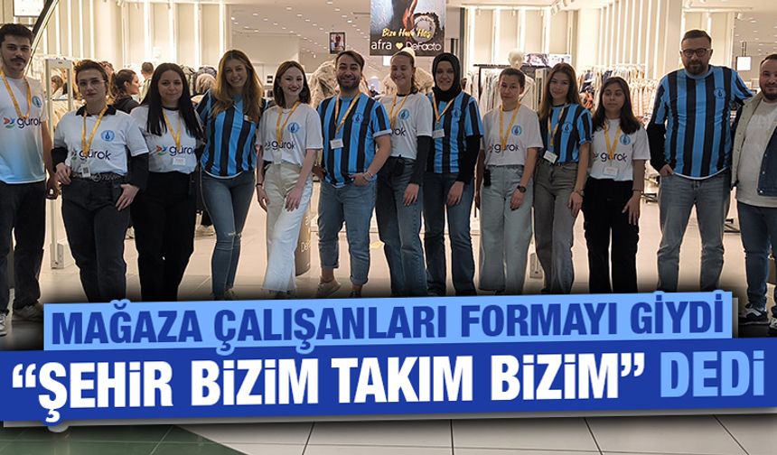 Mağaza çalışanlarından Belediye Kütahyaspor’a formalı destek