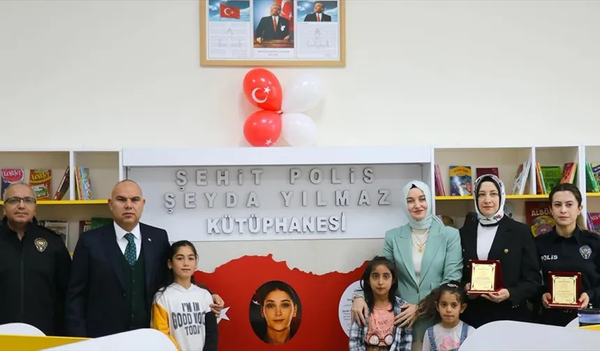 Şehit polis Şeyda Yılmaz’ın ismi kütüphanede yaşatılıyor