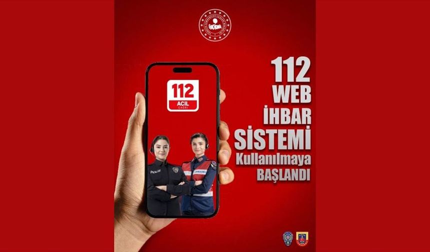 112 Web İhbar Sistemi ile internetten ihbar imkanı