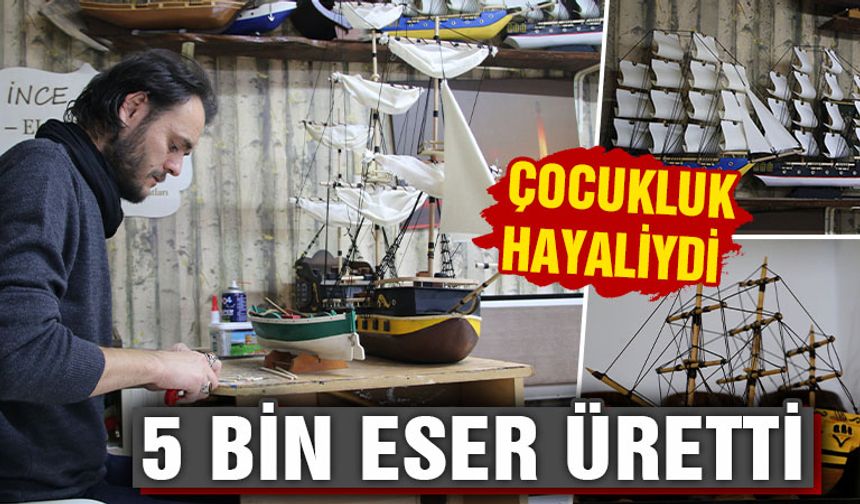 Kütahya’da çocukluk hayalini 5 bin eserle taçlandırdı