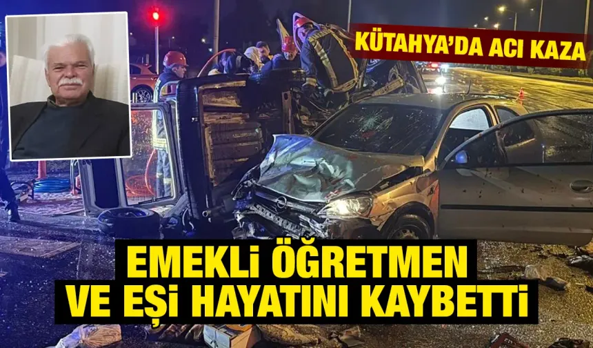 Kütahya'da trafik kazası, ölü ve yaralılar var