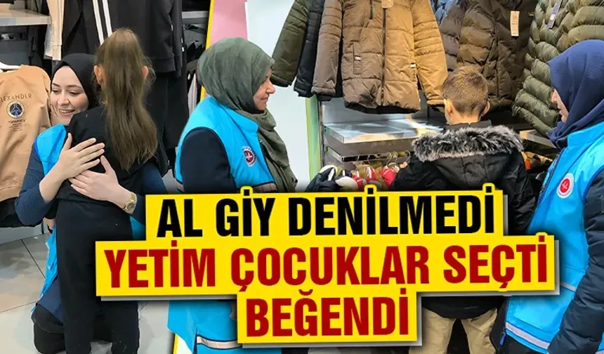 Kütahya’da yetim çocuklara kışlık kıyafet desteği