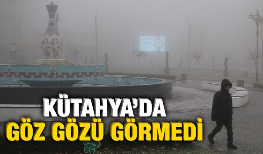 Kütahya'da yoğun sis etkili oldu