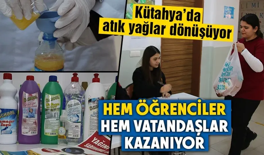 Kütahya’da “atık yağı getir hediyeyi götür” projesi