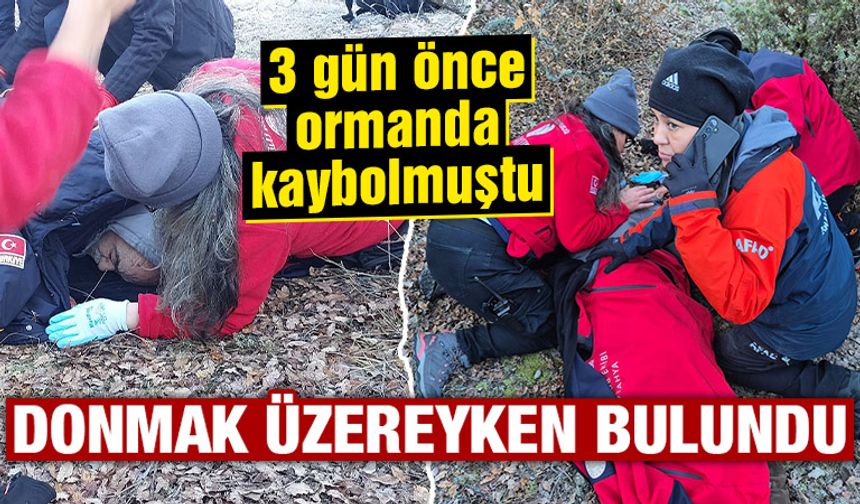 Kütahya'da kayıp yaşlı adam donmak üzereyken bulundu