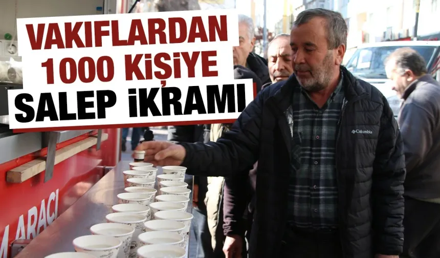 Kütahya’da 1000 kişilik salep ikram edildi