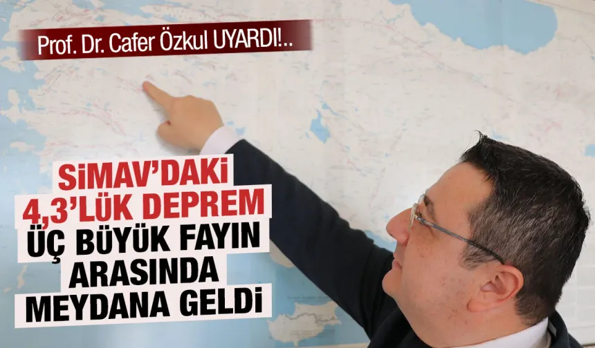 Kütahya Simav’daki 4,3’lük depremle ilgili önemli açıklama
