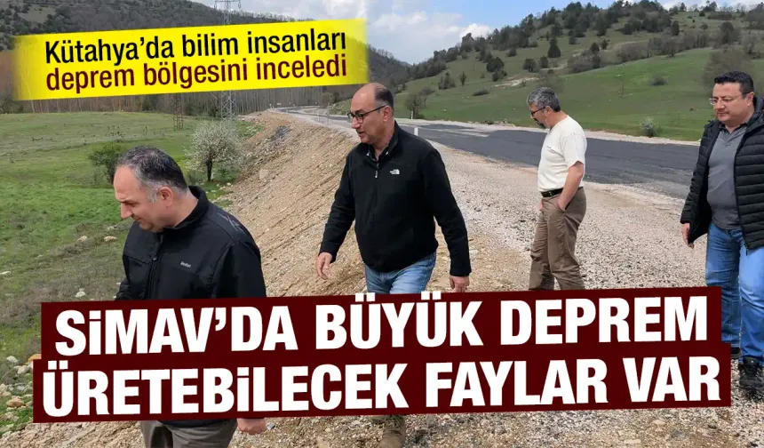 Kütahya’da bilim insanları deprem bölgesinde