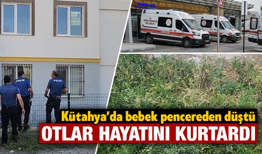 Kütahya'da 2 yaşındaki bebek 3 kattan düştü