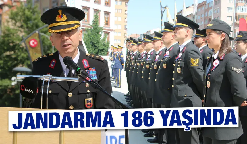 Kütahya’da jandarmanın 186. yıldönümü kutlandı