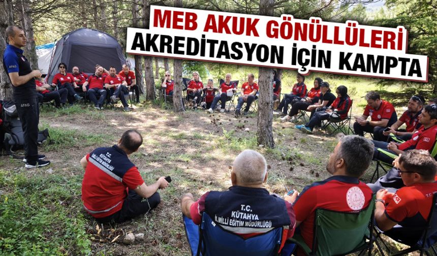 Kütahya’da MEB AFAD gönüllüleri eğitimlerini sürdürüyor