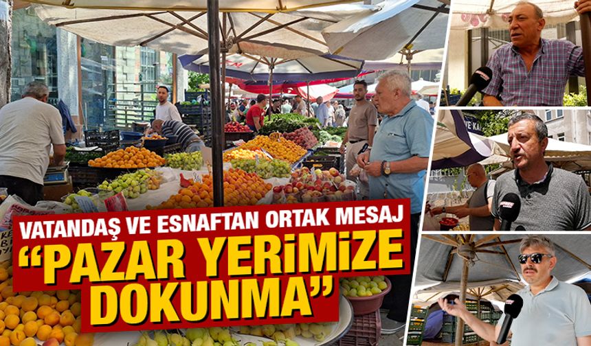 Kütahya’da vatandaş ve esnaf, pazar yerinin taşınmasına tepkili