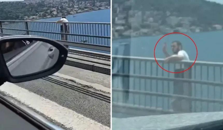 İstanbul'da bir şahıs, köprüden kendini boşluğa bıraktı