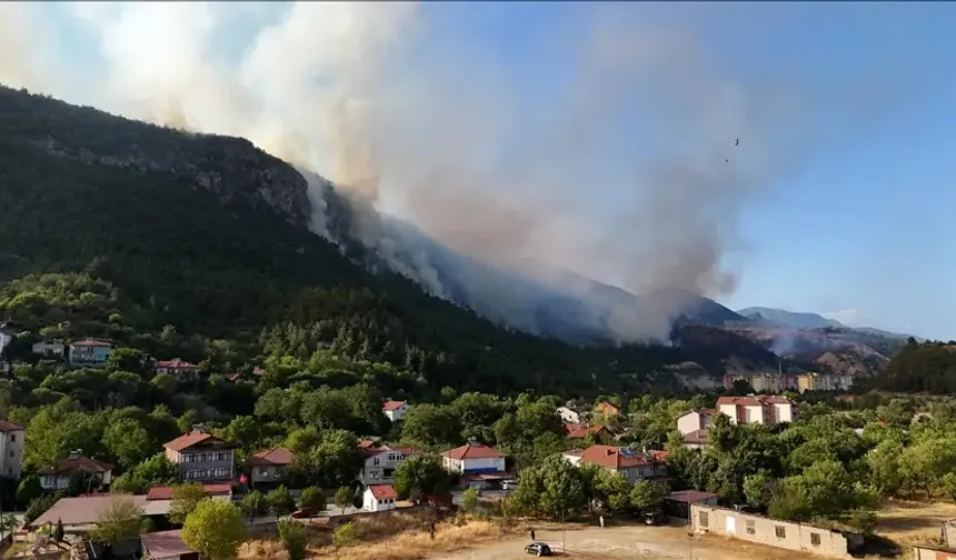 Karabük'te yangın alarmı