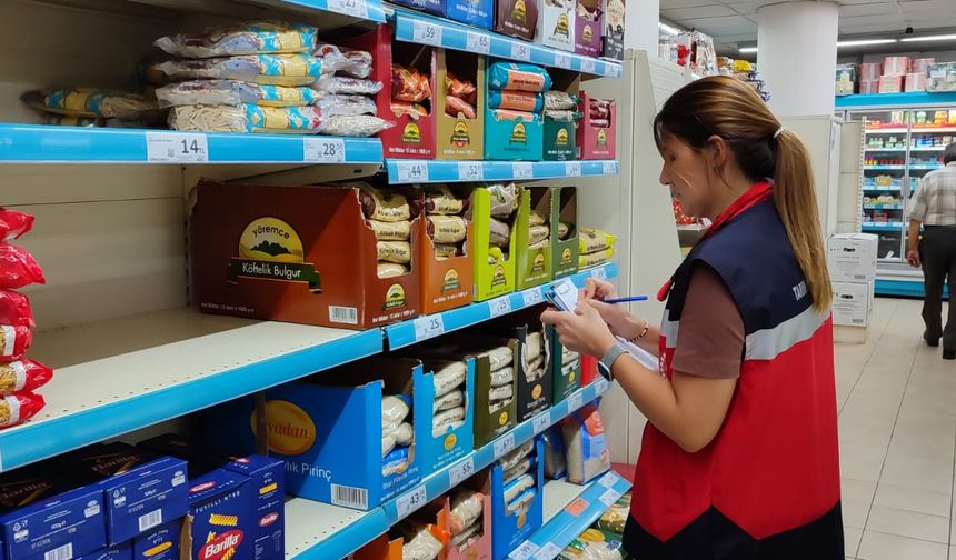 Kütahya Şaphane’de marketlerde TÜFİS kapsamında denetim