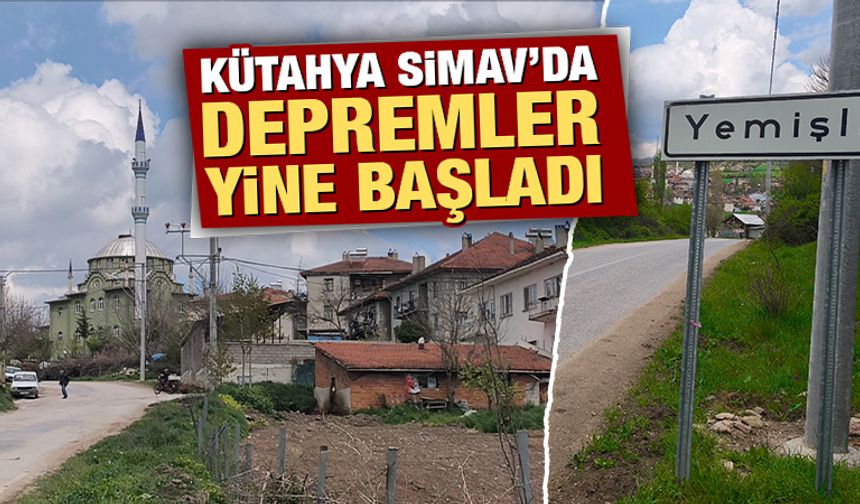 Kütahya Simav’da yine peş peşe depremler