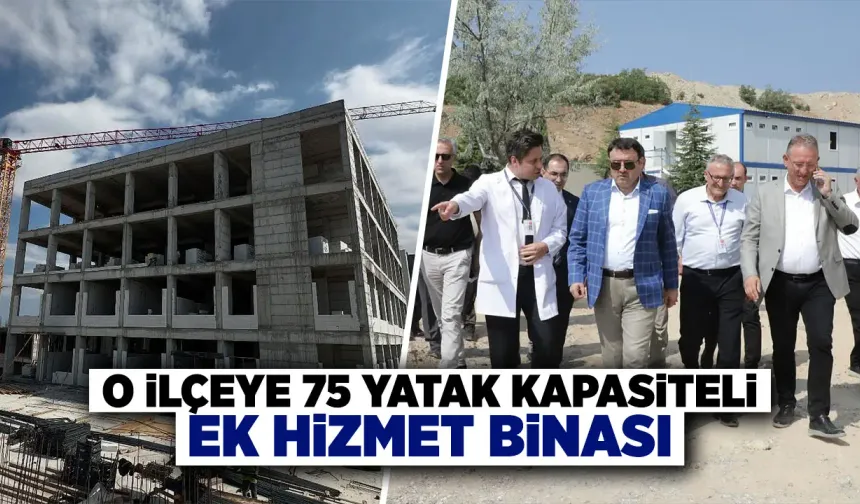 Kütahya Tavşanlı’da hastane ek hizmet binası yükseliyor
