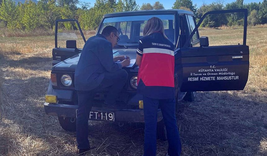 Kütahya Simav’da arazi tespit çalışmaları devam ediyor