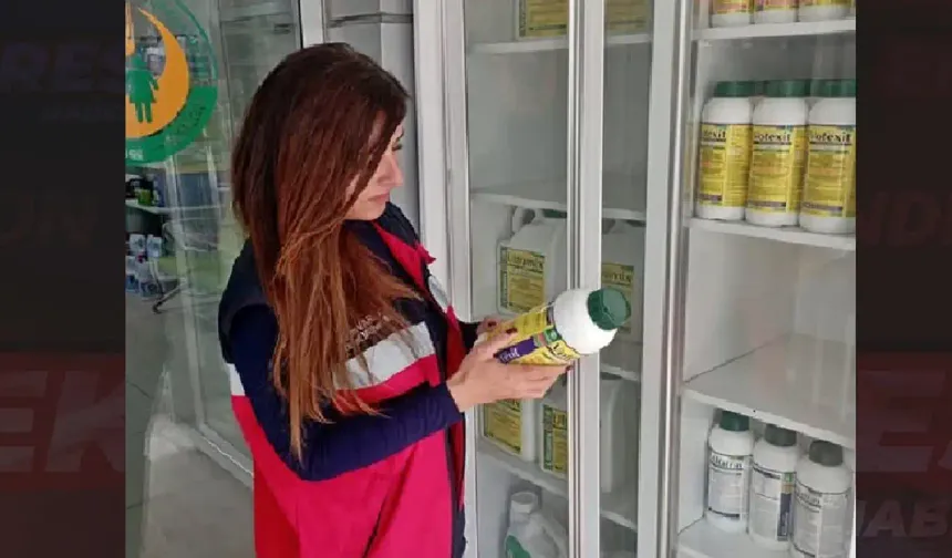 Kütahya Aslanapa’da bitki koruma ürünleri denetlendi